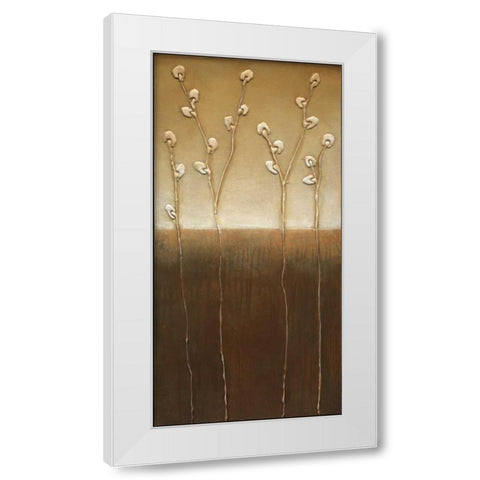 Pussy Willows I White Modern Wood Framed Art Print by Eve