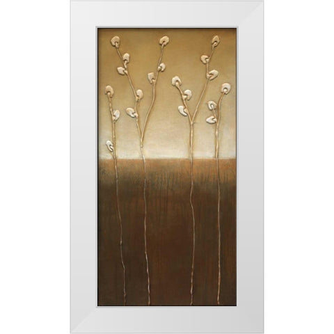 Pussy Willows I White Modern Wood Framed Art Print by Eve