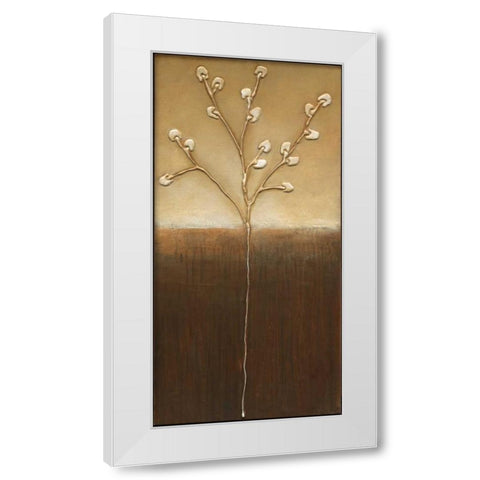 Pussy Willows II White Modern Wood Framed Art Print by Eve