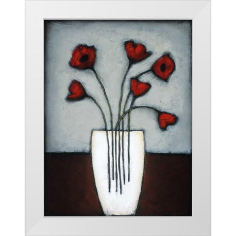 Fire and Ice II White Modern Wood Framed Art Print by Eve