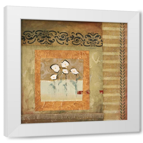 Skys the Limit I White Modern Wood Framed Art Print by Fields, Laurie