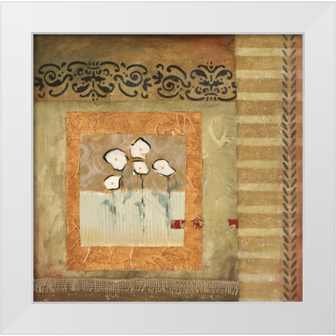 Skys the Limit I White Modern Wood Framed Art Print by Fields, Laurie