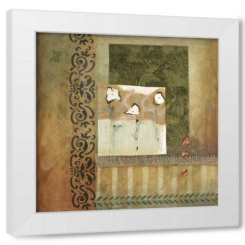 Skys the Limit II White Modern Wood Framed Art Print by Fields, Laurie