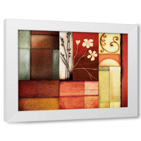 Solace I White Modern Wood Framed Art Print by Leal, Fernando