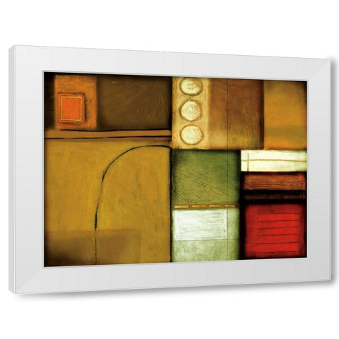 Rush Hour II White Modern Wood Framed Art Print by Leal, Fernando