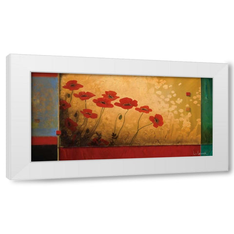 Walking in Eden White Modern Wood Framed Art Print by Li-Leger, Don