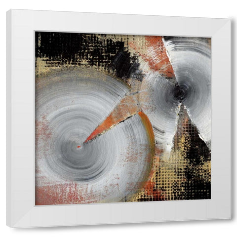 Circle Abstract I White Modern Wood Framed Art Print by Li-Leger, Noah