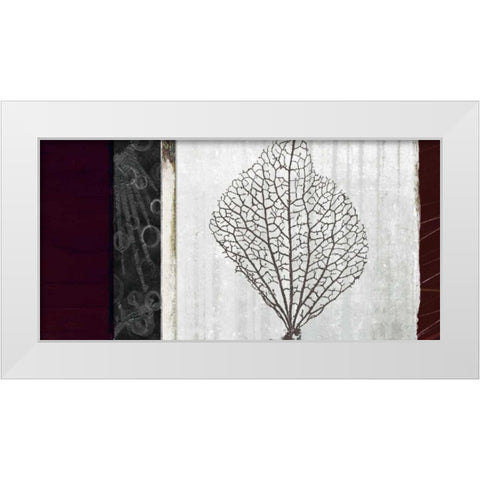 Coral I White Modern Wood Framed Art Print by Li-Leger, Noah