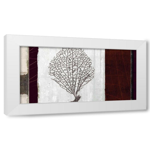 Coral II White Modern Wood Framed Art Print by Li-Leger, Noah