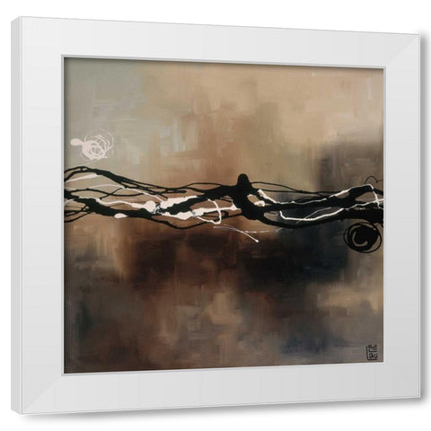 Syncopation III White Modern Wood Framed Art Print by Maitland, Laurie