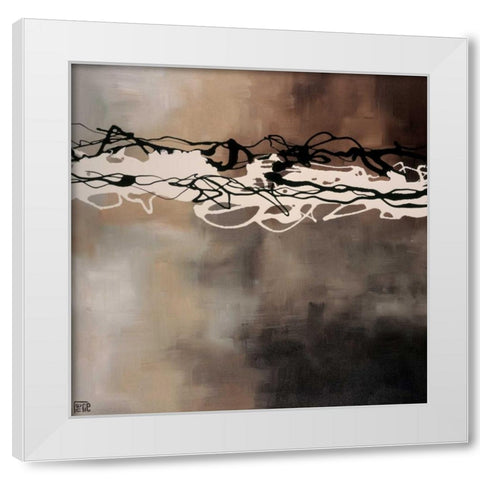Conspirto White Modern Wood Framed Art Print by Maitland, Laurie