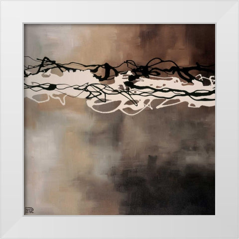 Conspirto White Modern Wood Framed Art Print by Maitland, Laurie