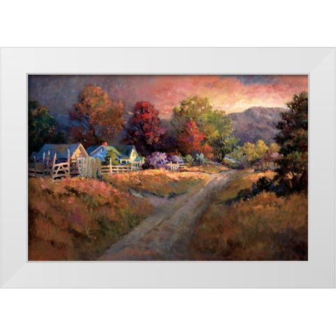 Rural Vista I White Modern Wood Framed Art Print by Lund, Nancy