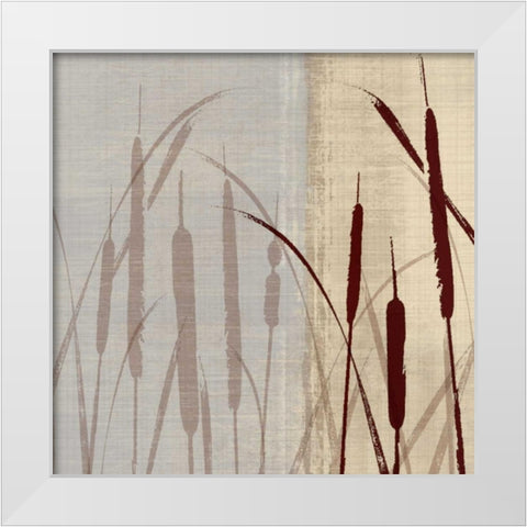 On the Waters Edge I White Modern Wood Framed Art Print by Venter, Tandi