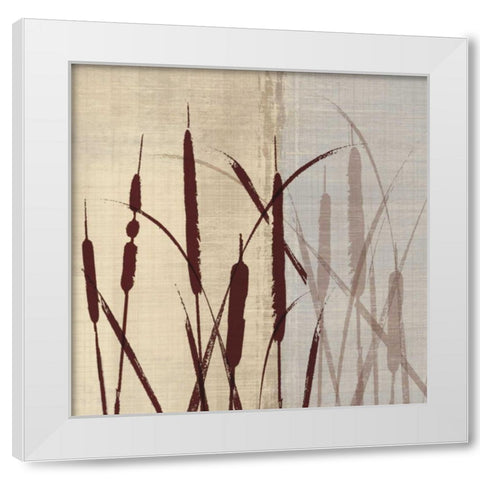 On the Waters Edge II White Modern Wood Framed Art Print by Venter, Tandi