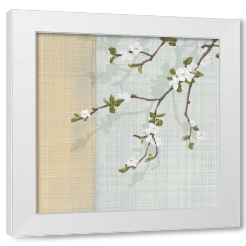 First Sign of Spring I White Modern Wood Framed Art Print by Venter, Tandi