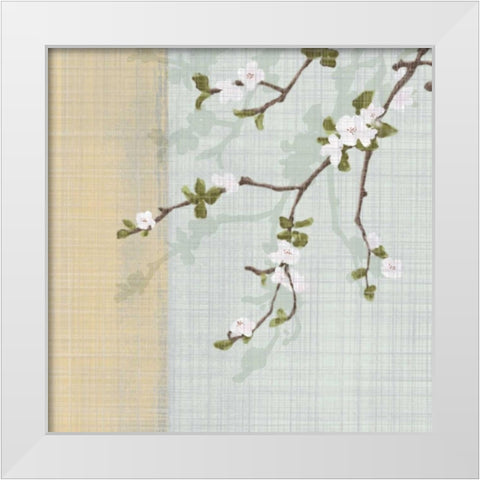 First Sign of Spring I White Modern Wood Framed Art Print by Venter, Tandi