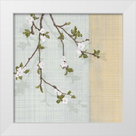 First Sign of Spring II White Modern Wood Framed Art Print by Venter, Tandi