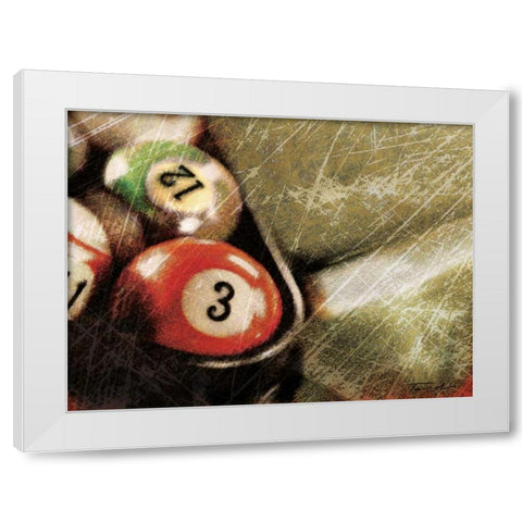 Opening Break Shot White Modern Wood Framed Art Print by Venter, Tandi