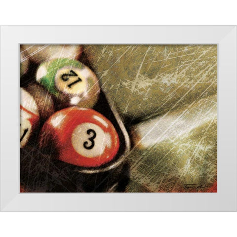 Opening Break Shot White Modern Wood Framed Art Print by Venter, Tandi