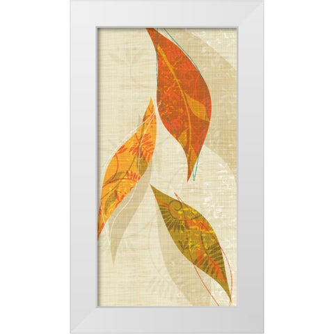 Natural Harmony I White Modern Wood Framed Art Print by Venter, Tandi