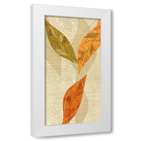 Natural Harmony II White Modern Wood Framed Art Print by Venter, Tandi