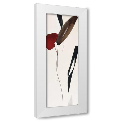 Harmony for Two White Modern Wood Framed Art Print by Abellan, Lola