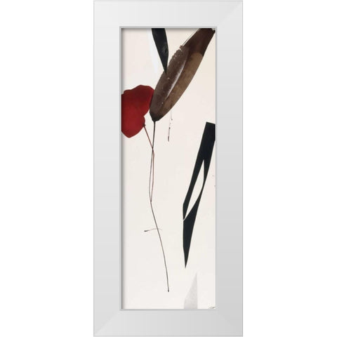 Harmony for Two White Modern Wood Framed Art Print by Abellan, Lola