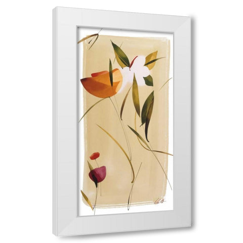Color y Tu I White Modern Wood Framed Art Print by Abellan, Lola