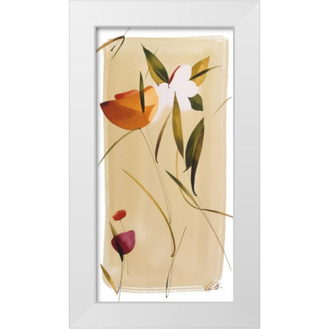 Color y Tu I White Modern Wood Framed Art Print by Abellan, Lola