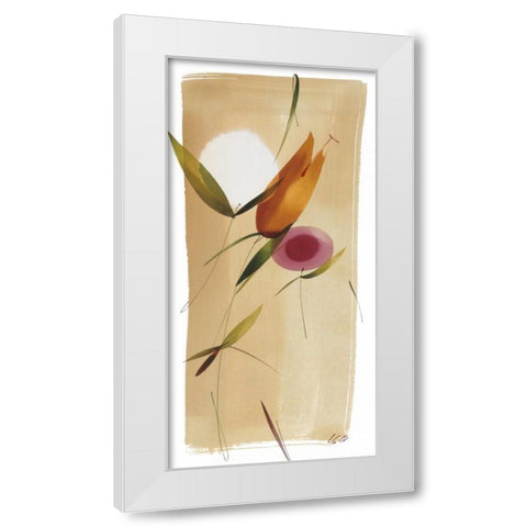 Color y Tu II White Modern Wood Framed Art Print by Abellan, Lola