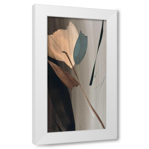 Second Movement II White Modern Wood Framed Art Print by Abellan, Lola