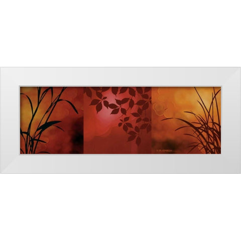 Views of Nature I White Modern Wood Framed Art Print by Aparicio, Edward