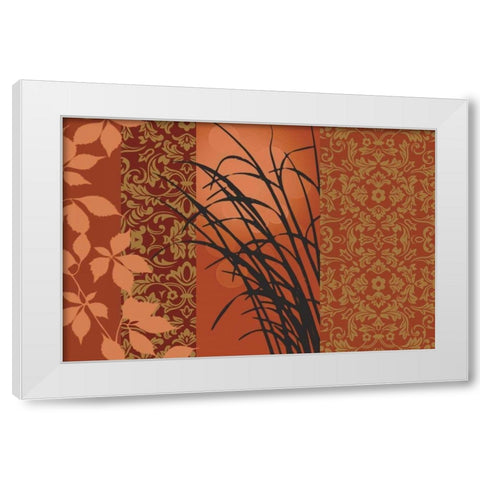 Decorative Autumn White Modern Wood Framed Art Print by Aparicio, Edward