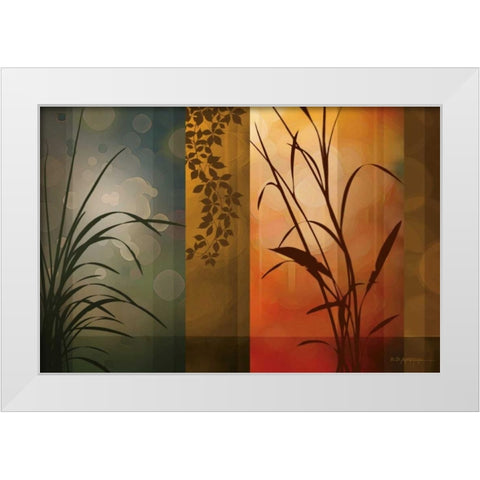 Dusk to Dawn White Modern Wood Framed Art Print by Aparicio, Edward