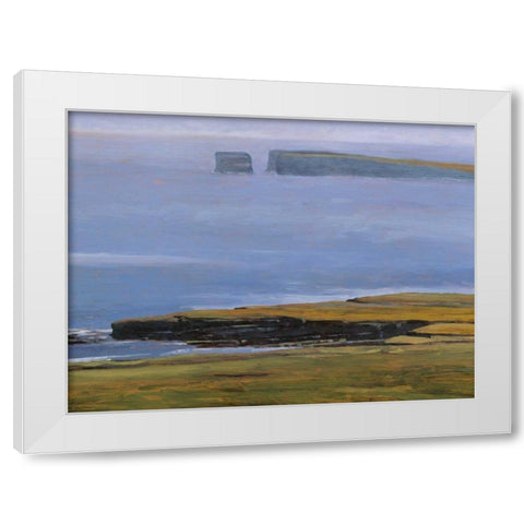Patrick Head II White Modern Wood Framed Art Print by Lovelace, Kent