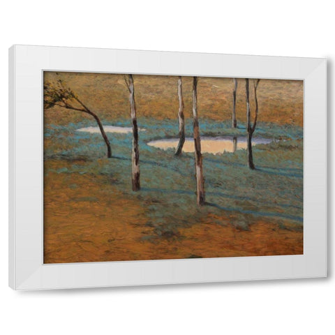 Marais White Modern Wood Framed Art Print by Lovelace, Kent