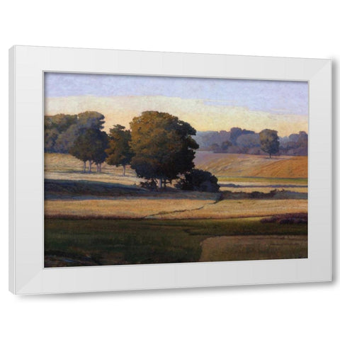 Pezier White Modern Wood Framed Art Print by Lovelace, Kent