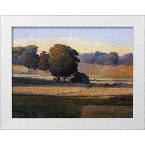 Pezier White Modern Wood Framed Art Print by Lovelace, Kent