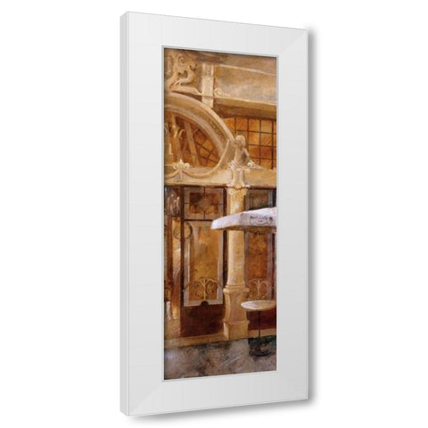 Cafe Majestic II White Modern Wood Framed Art Print by Martin, Noemi
