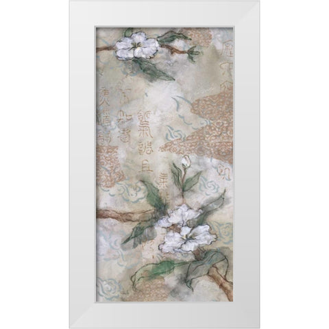 Garden Dancers I White Modern Wood Framed Art Print by Nocito, James