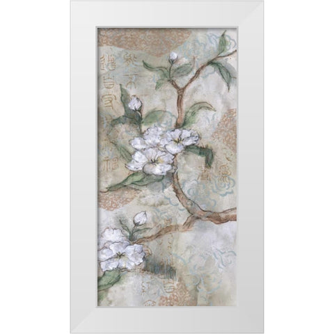 Garden Dancers II White Modern Wood Framed Art Print by Nocito, James
