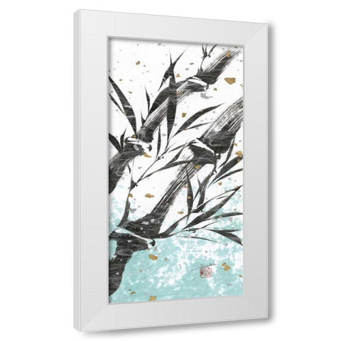 Kyotos Garden I White Modern Wood Framed Art Print by Sugita, Katsumi