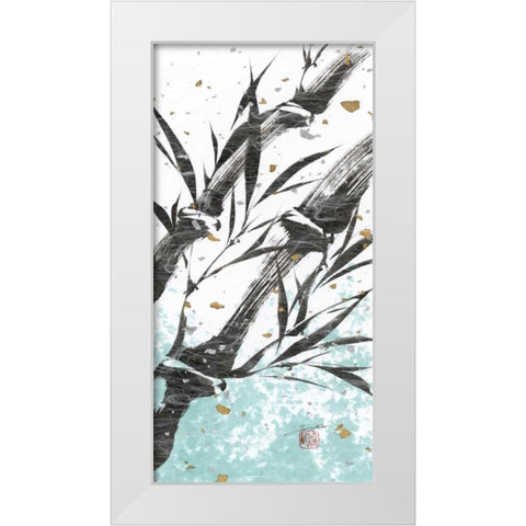 Kyotos Garden I White Modern Wood Framed Art Print by Sugita, Katsumi