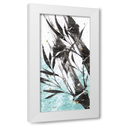 Kyotos Garden II White Modern Wood Framed Art Print by Sugita, Katsumi