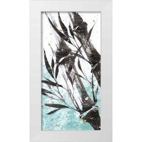 Kyotos Garden II White Modern Wood Framed Art Print by Sugita, Katsumi