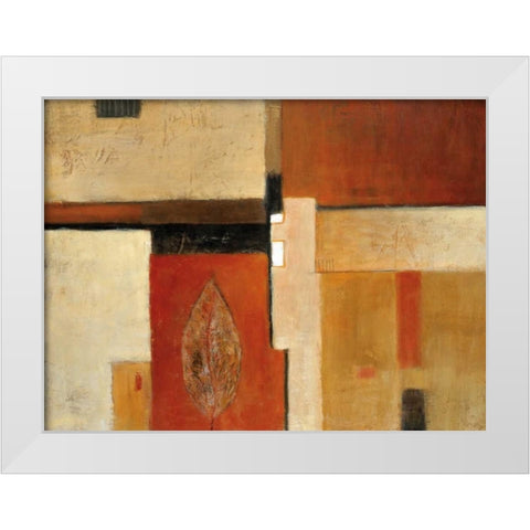 Tapestry of Summer I White Modern Wood Framed Art Print by Salemink-Roos, Ursula
