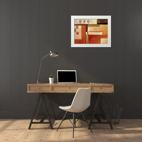 Tapestry of Summer II White Modern Wood Framed Art Print by Salemink-Roos, Ursula