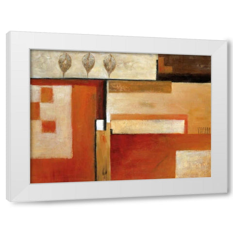 Tapestry of Summer II White Modern Wood Framed Art Print by Salemink-Roos, Ursula