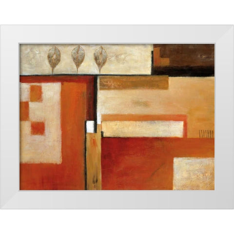 Tapestry of Summer II White Modern Wood Framed Art Print by Salemink-Roos, Ursula